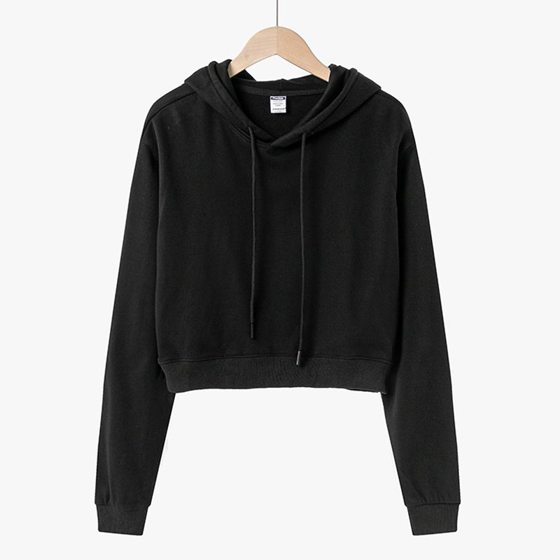 Damen Crop Hoodie  |  Pullover & Sweatshirts Bekleidung Damen